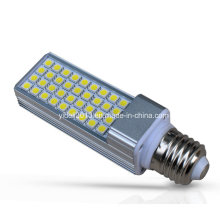 Rotatable E27 PLC Lámpara de repuesto fluorescente 12W LED Bombilla